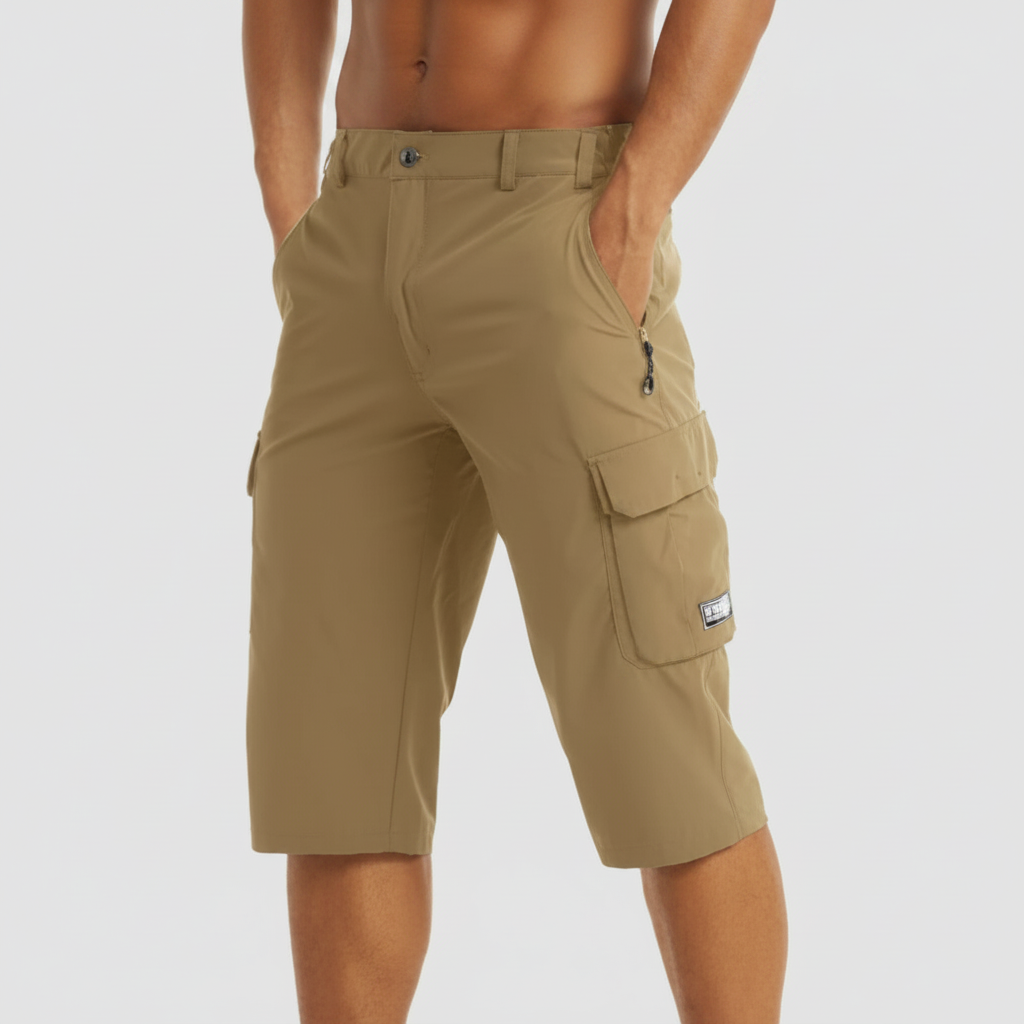 Ethan | Men's Shorts With Cargo Pockets And Zip Closure | Casual