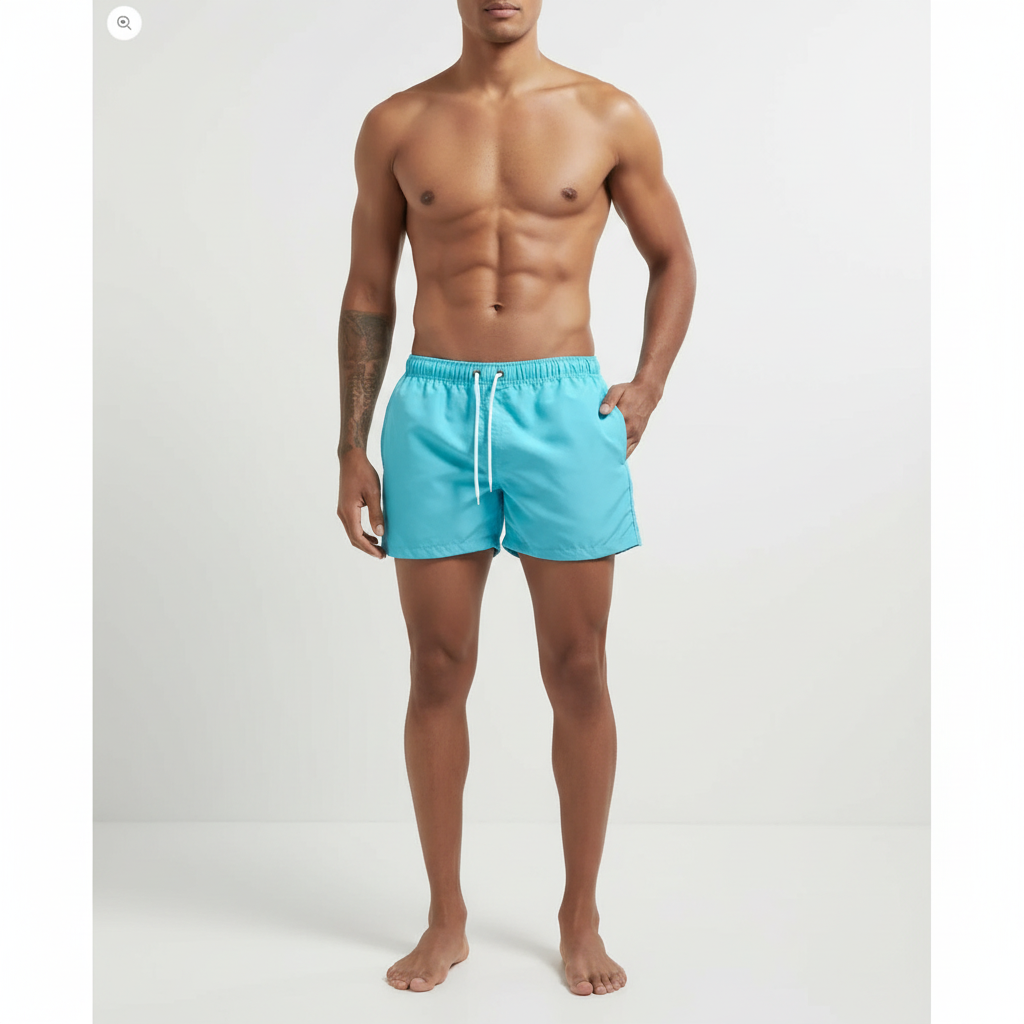 Ethan | Men's Swim Short With Drawstring Waist And Side Pockets | Summer