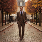 Ethan | Men's Three Piece Suit With Notch Lapel And Button Vest | Classic