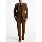 Ethan | Men's Three Piece Suit With Notch Lapel And Button Vest | Classic