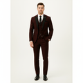 Ethan | Men's Three Piece Suit With Peak Lapel And Button Vest | Formal