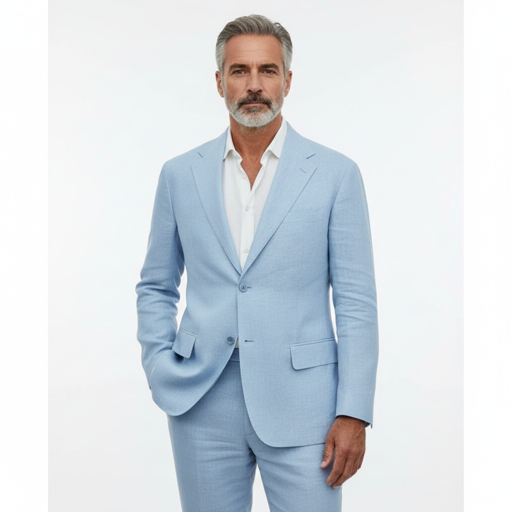 Ethan | Men's Two Piece Suit With Notch Lapel And Tailored Fit | Elegant