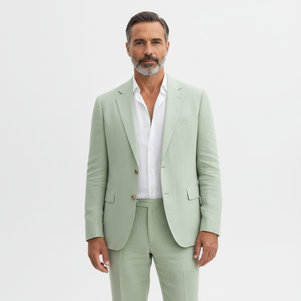 Ethan | Men's Two Piece Suit With Notch Lapel And Tailored Fit | Elegant