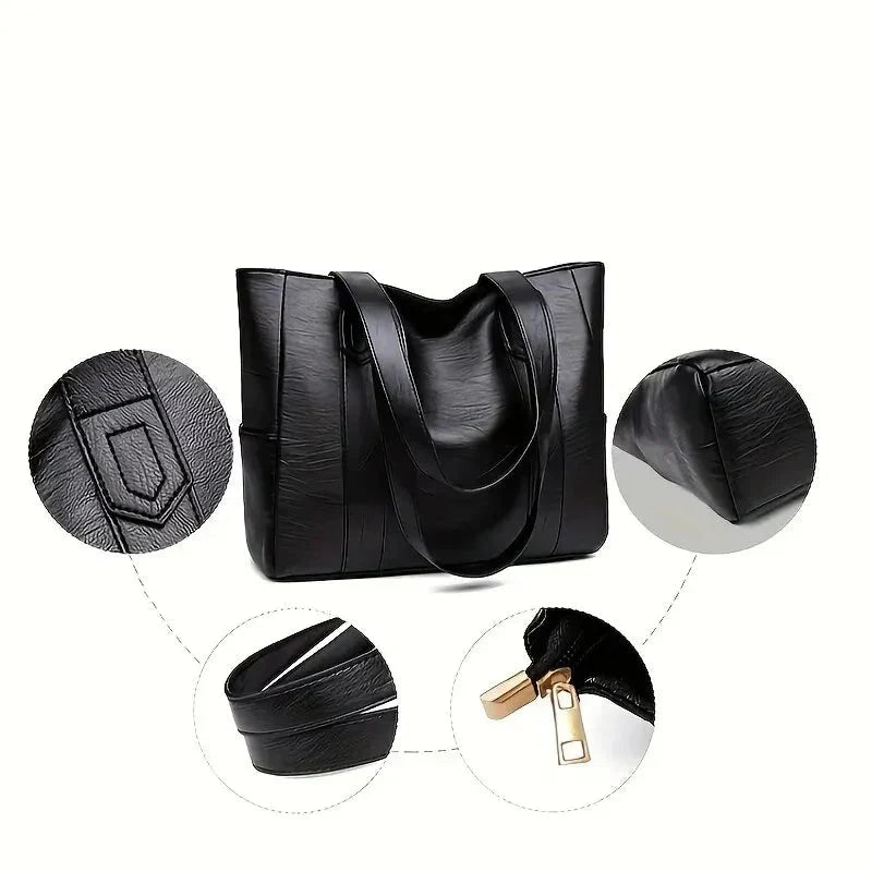 Evelyn | Women’s Large Handbag With Reinforced Straps And Classic Shape | Classic