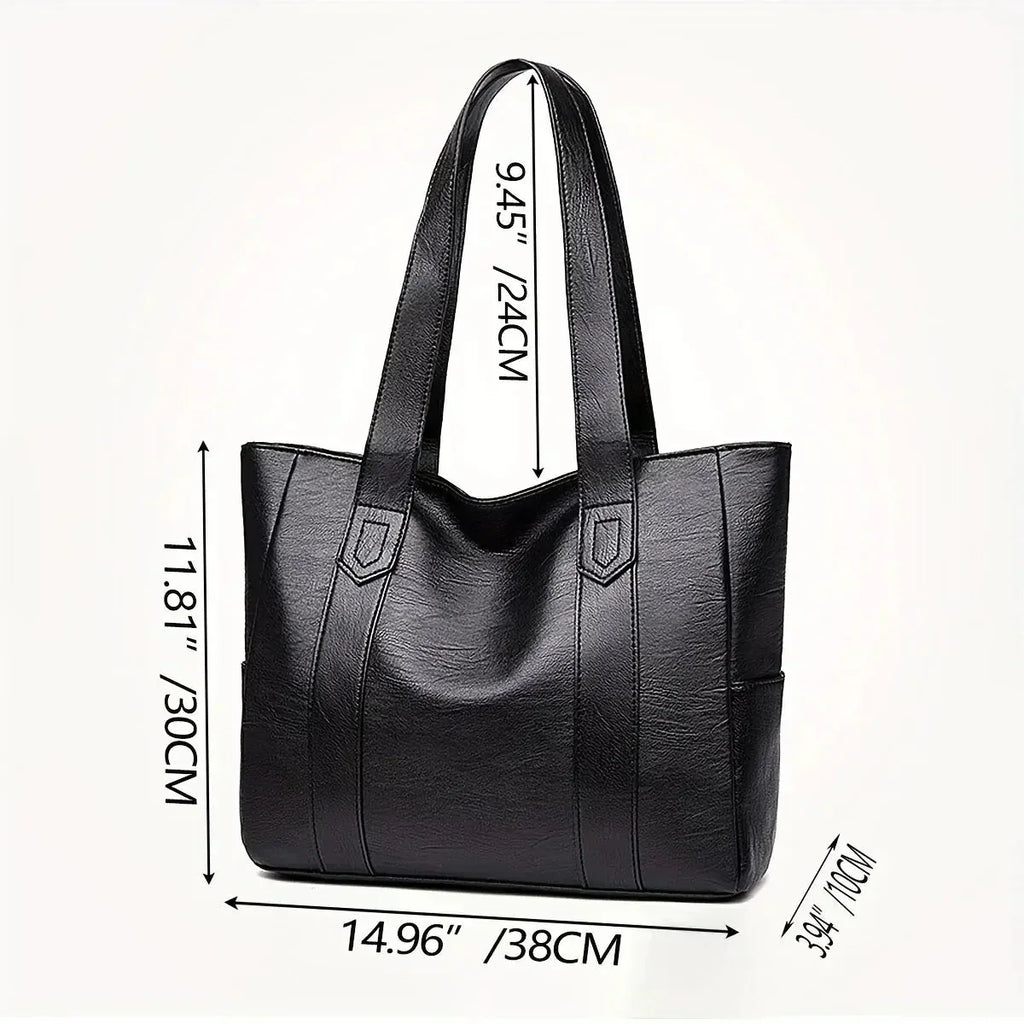 Evelyn | Women’s Large Handbag With Reinforced Straps And Classic Shape | Classic