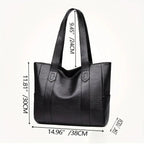 Evelyn | Women’s Large Handbag With Reinforced Straps And Classic Shape | Classic