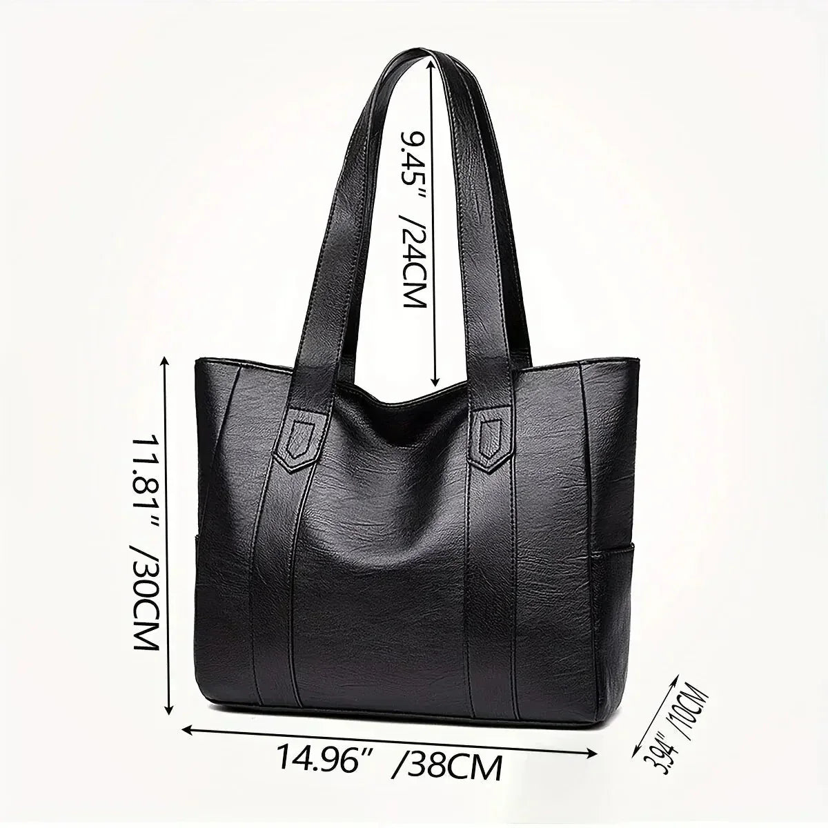 Evelyn | Women’s Large Handbag With Reinforced Straps And Classic Shape | Classic