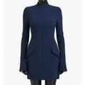 Freya | Women’s Cocktail Mini Dress With High Neckline And Long Sleeves | Chic