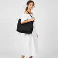 Harper | Women's Beach Bag With Structured Shape And Shoulder Straps | Minimalist