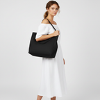 Harper | Women's Beach Bag With Structured Shape And Shoulder Straps | Minimalist