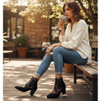 Harper | Women's Heels With Openwork Design And Block Heel | Elegant
