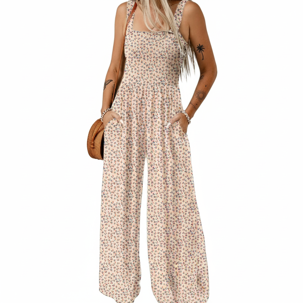 Harper | Women's Jumpsuit With Sleeveless Design And Printed Pattern | Summer