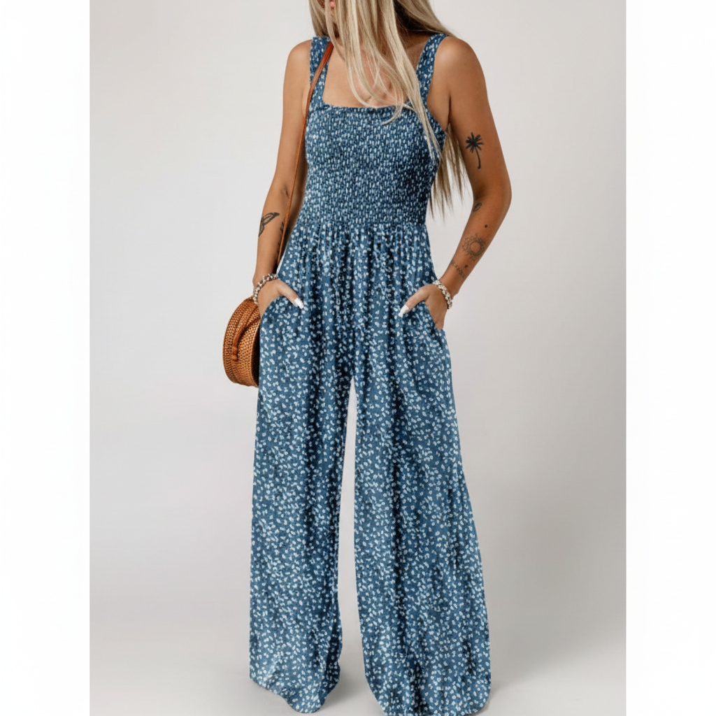 Harper | Women's Jumpsuit With Sleeveless Design And Printed Pattern | Summer