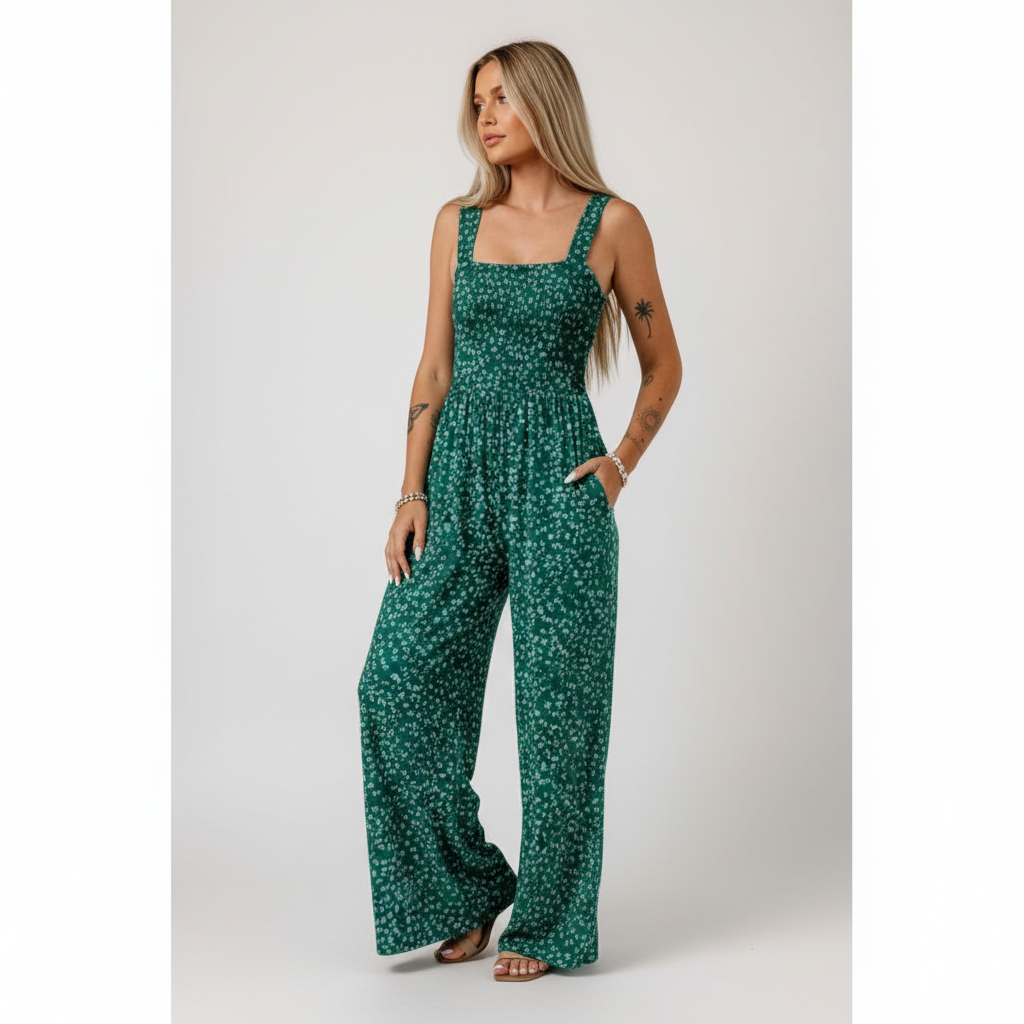 Harper | Women's Jumpsuit With Sleeveless Design And Printed Pattern | Summer