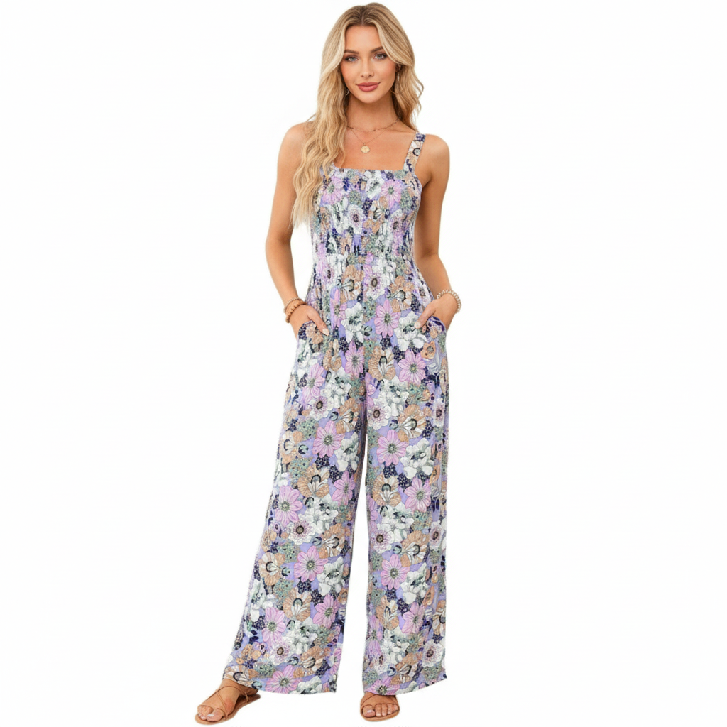 Harper | Women's Jumpsuit With Sleeveless Design And Printed Pattern | Summer