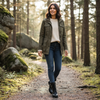 Harper | Women's Lace-Up Boots With Side Zip And Buckle Detail | Casual