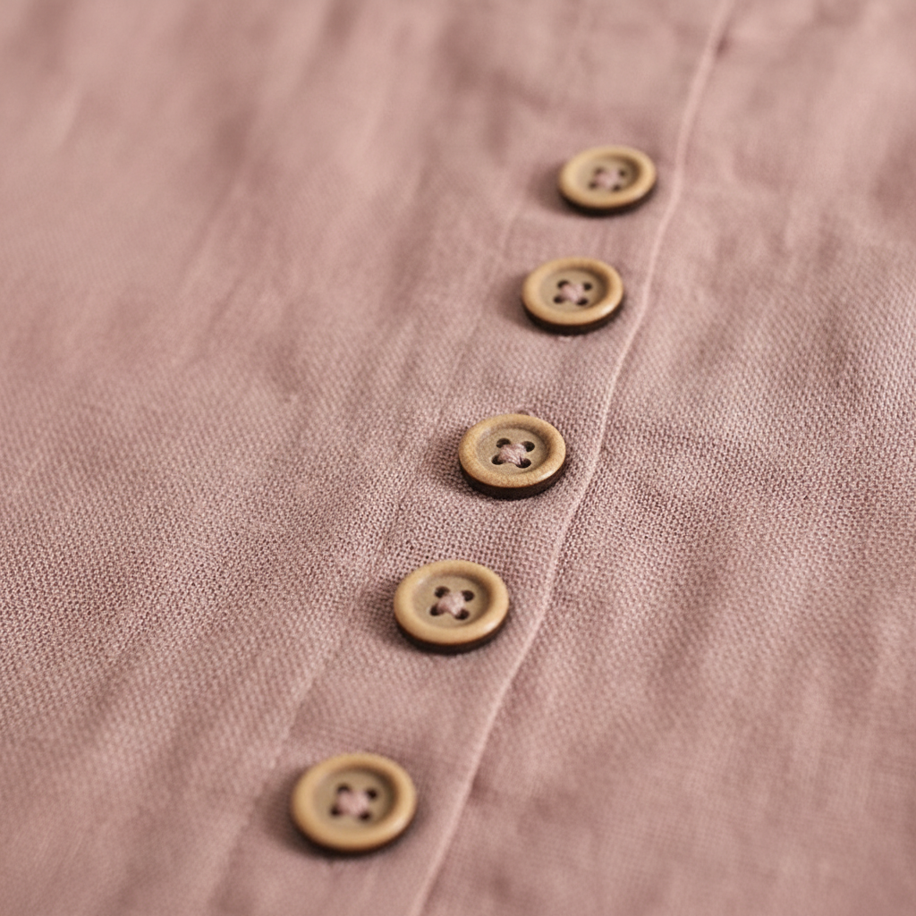Harper | Women's Linen Blouse With Button Detail And Short Sleeves | Casual