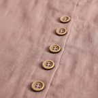 Harper | Women's Linen Blouse With Button Detail And Short Sleeves | Casual