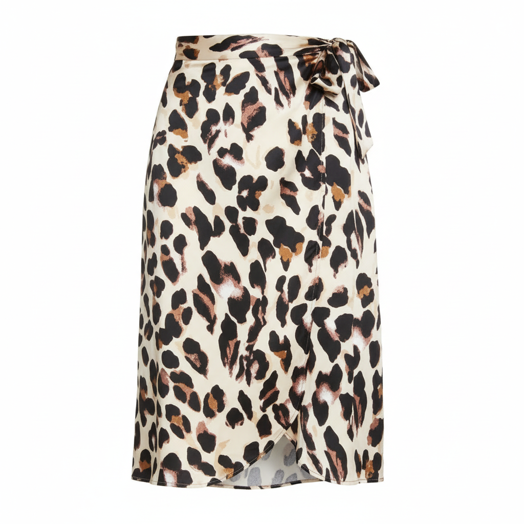 Harper | Women's Midi Skirt With Draped Wrap And Asymmetric Hem | Chic