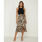 Harper | Women's Midi Skirt With Draped Wrap And Asymmetric Hem | Chic