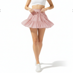 Harper | Women's Mini Skirt With Pleated Design And Drawstring Waist | Casual