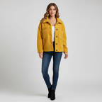 Harper | Women's Sherpa Jacket With Button Front And Chest Pockets | Casual