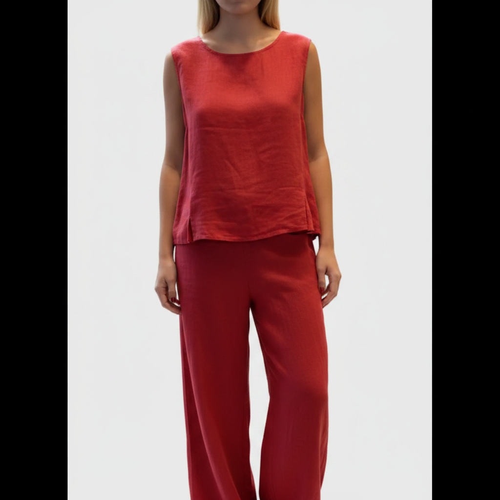 Harper | Women's Two Piece Set With Sleeveless Top And Wide Leg Pants | Casual
