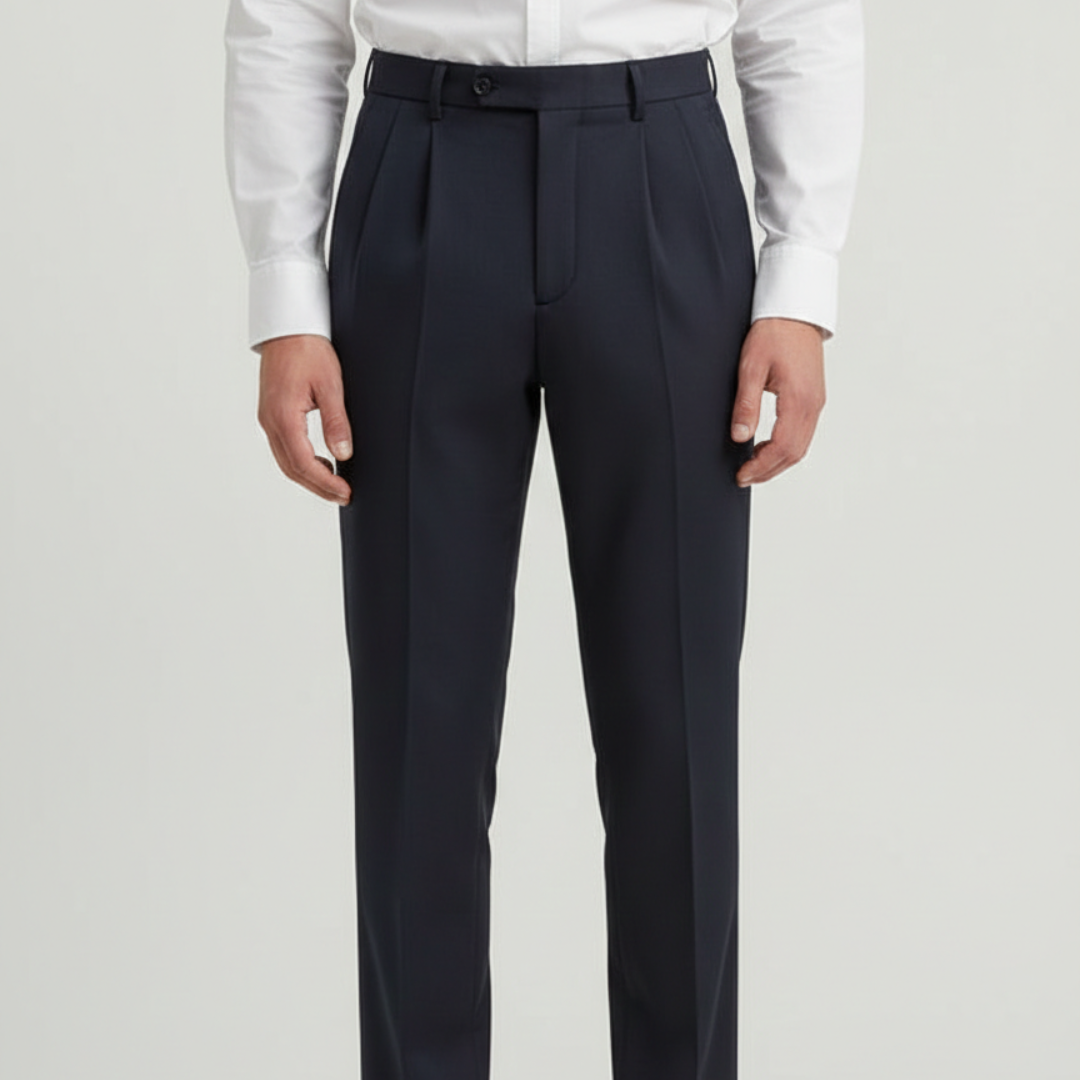 Hawthorne | Men’s Pantalon With Pleated Front And Tapered Leg