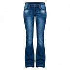 Isla | Women’s Flared Jeans With Flared Leg Silhouette And Front Pockets | Retro