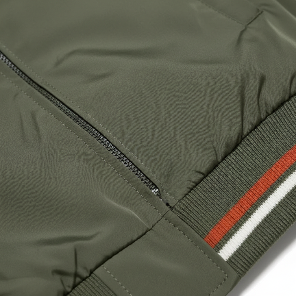 Jackson | Men's Bomber Jacket With Zip Closure And Ribbed Collar | Casual