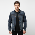 Jackson | Men's Denim Jacket With Button Front And Faded Texture | Casual