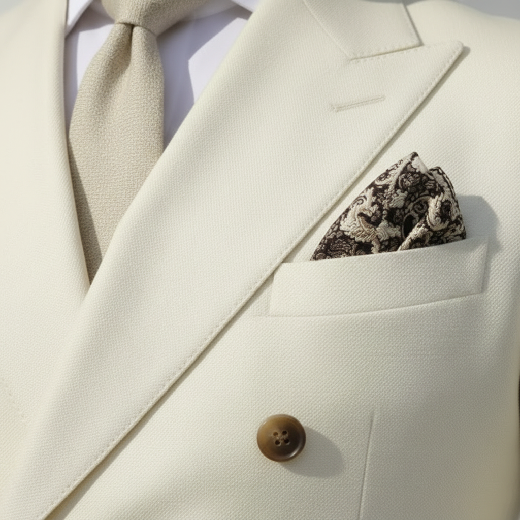 Jackson | Men's Double Breasted Suit Set With Peak Lapel And Button Front | Formal