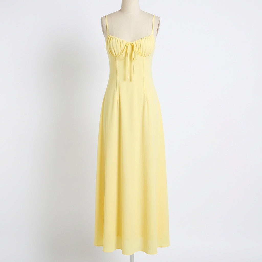 Lara | Women’s Day Maxi Dress With Spaghetti Straps And Sweetheart Neckline | Maxi
