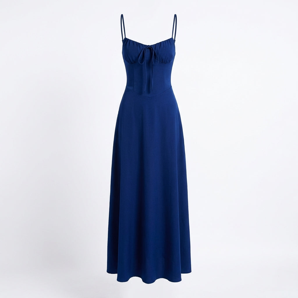 Lara | Women’s Day Maxi Dress With Spaghetti Straps And Sweetheart Neckline | Maxi