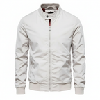 Liam | Men's Bomber Jacket With Zip Closure And High Neck | Casual