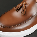 Liam | Men's Loafers With Slip On Design And Tassel Detail | Smart Casual