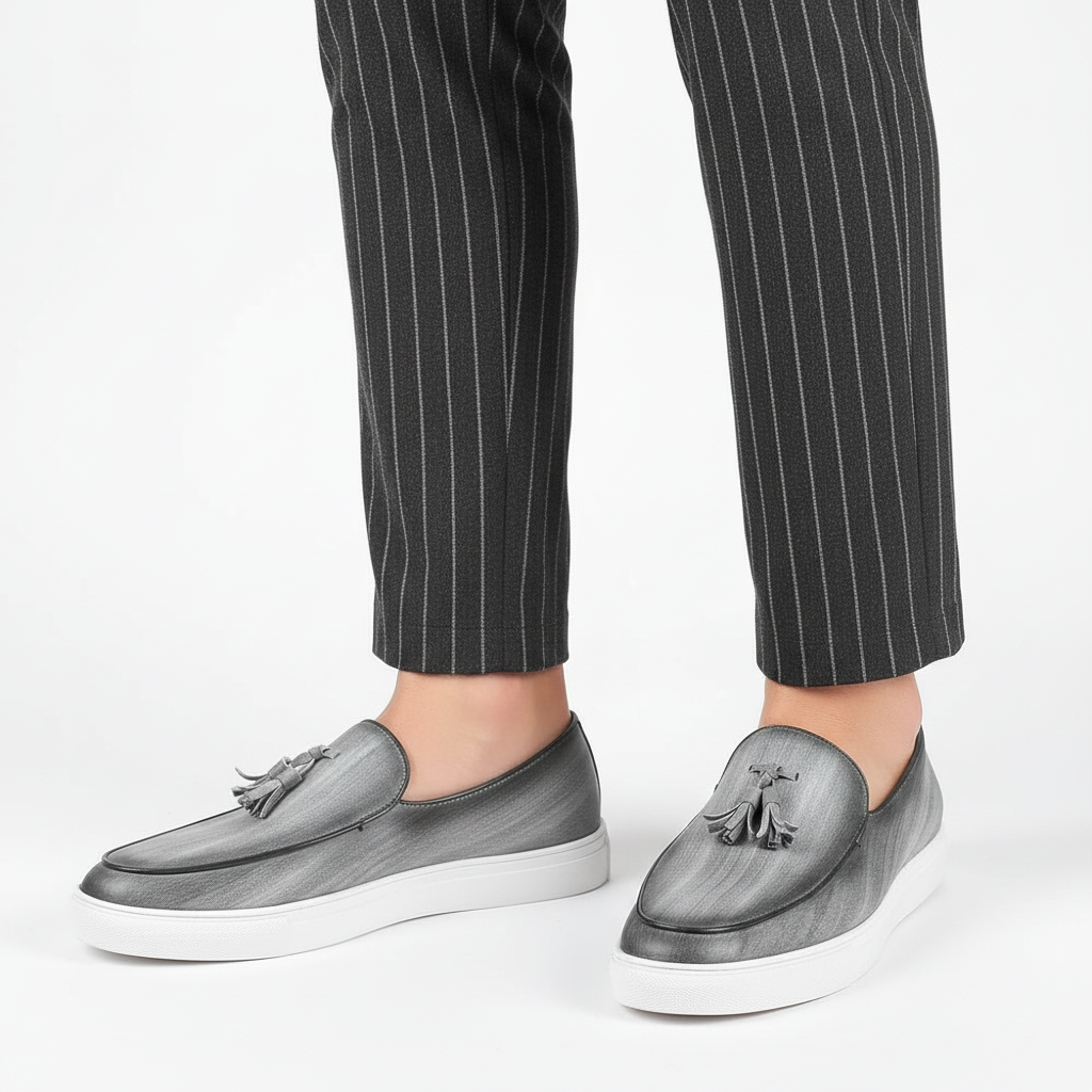 Liam | Men's Loafers With Slip On Design And Tassel Detail | Smart Casual