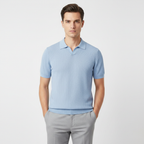 Liam | Men's Polo Shirt With Textured Knit And Short Sleeves | Casual