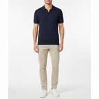 Liam | Men's Polo Shirt With Textured Knit And Short Sleeves | Casual