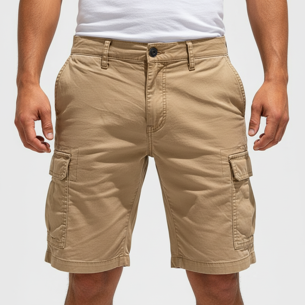 Liam | Men's Shorts With Cargo Pockets And Zip Closure | Casual