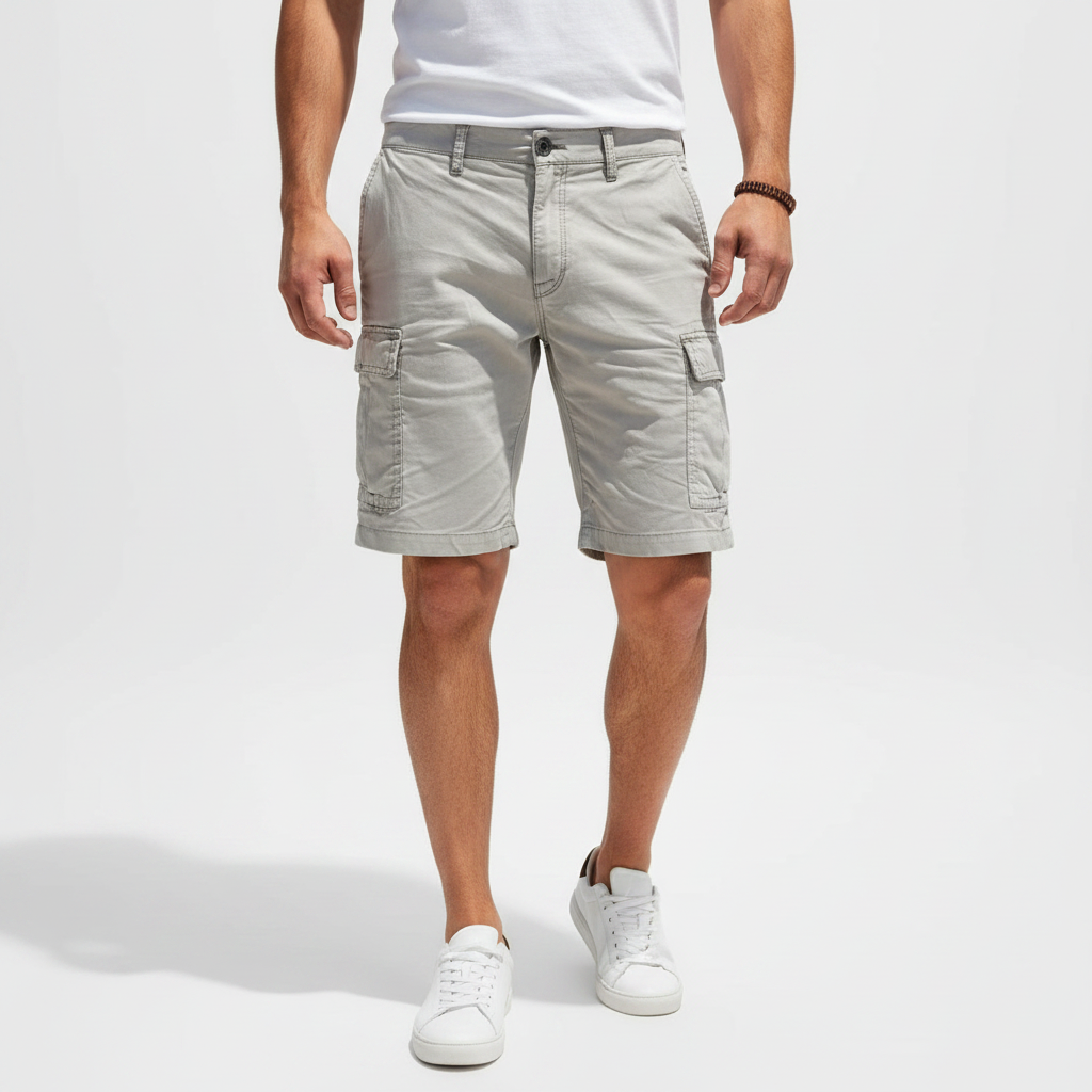 Liam | Men's Shorts With Cargo Pockets And Zip Closure | Casual