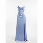 Lily | Women’s Cocktail Maxi Dress With Cowl Neckline And High Slit | Glamorous
