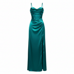 Lily | Women’s Cocktail Maxi Dress With Cowl Neckline And High Slit | Glamorous