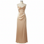 Lily | Women’s Cocktail Maxi Dress With Cowl Neckline And High Slit | Glamorous