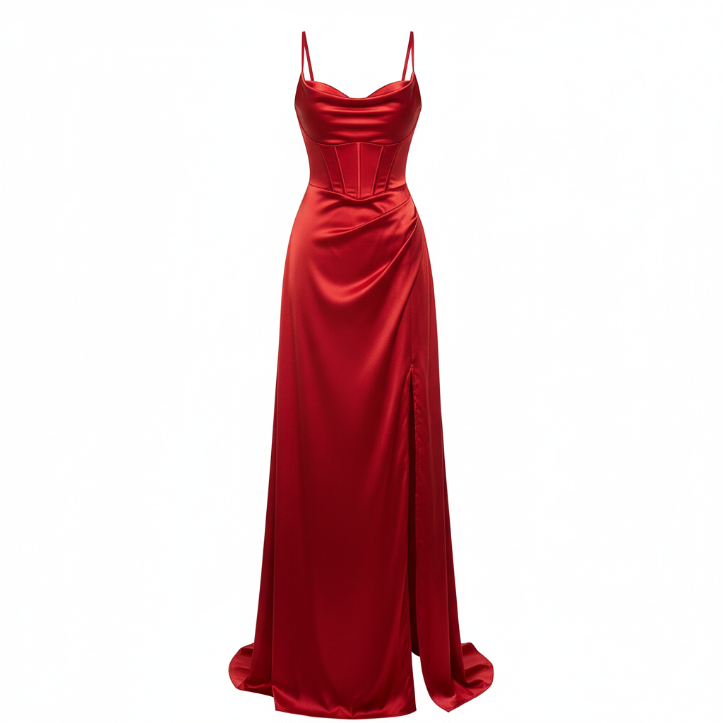 Lily | Women’s Cocktail Maxi Dress With Cowl Neckline And High Slit | Glamorous
