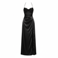 Lily | Women’s Cocktail Maxi Dress With Cowl Neckline And High Slit | Glamorous