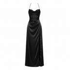 Lily | Women’s Cocktail Maxi Dress With Cowl Neckline And High Slit | Glamorous