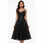 Liora | Women's Cocktail Midi Dress With Elegant Flutter Sleeves And V Neckline