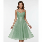 Liora | Women's Cocktail Midi Dress With Elegant Flutter Sleeves And V Neckline