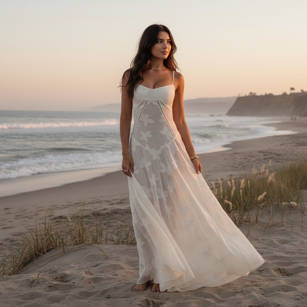 Liora | Women's Formal Maxi Dress With Wrap V Neck And Printed Design
